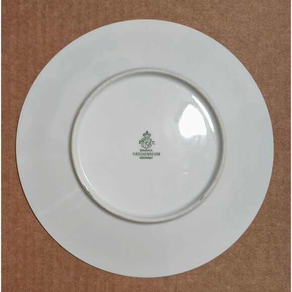 P.T. Bavaria Tirschenreuth Germany Porcelain Salad Plate Floral Yellow Rose 7.5" - Picture 2 of 3